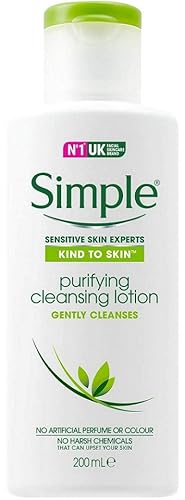 Simple Kind To Skin Purifying Cleansing Lotion 200 Ml - Gentle Cleanser For Sensitive Skin