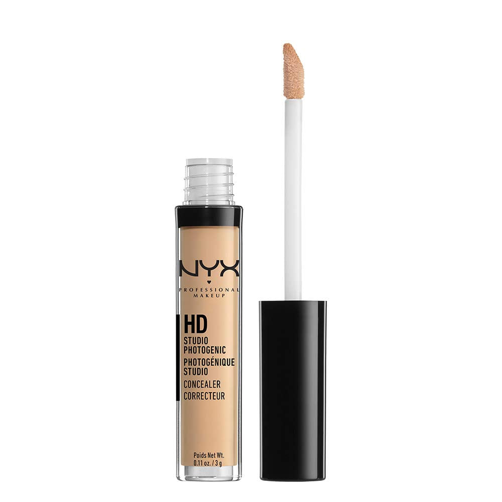 NYX PROFESSIONAL MAKEUP HD Concealer Wand - Medium Coverage, Sand Beige, 0.11 Fl Oz