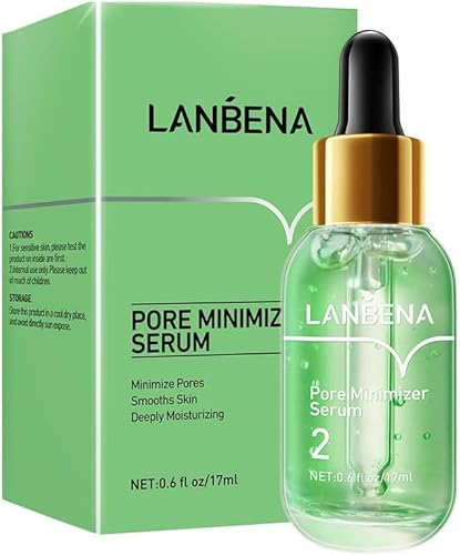 LANBENA Pore Minimizer Serum - Tightens Pores, Oil Control, Vegan, 0.6 Fl Oz, Centella