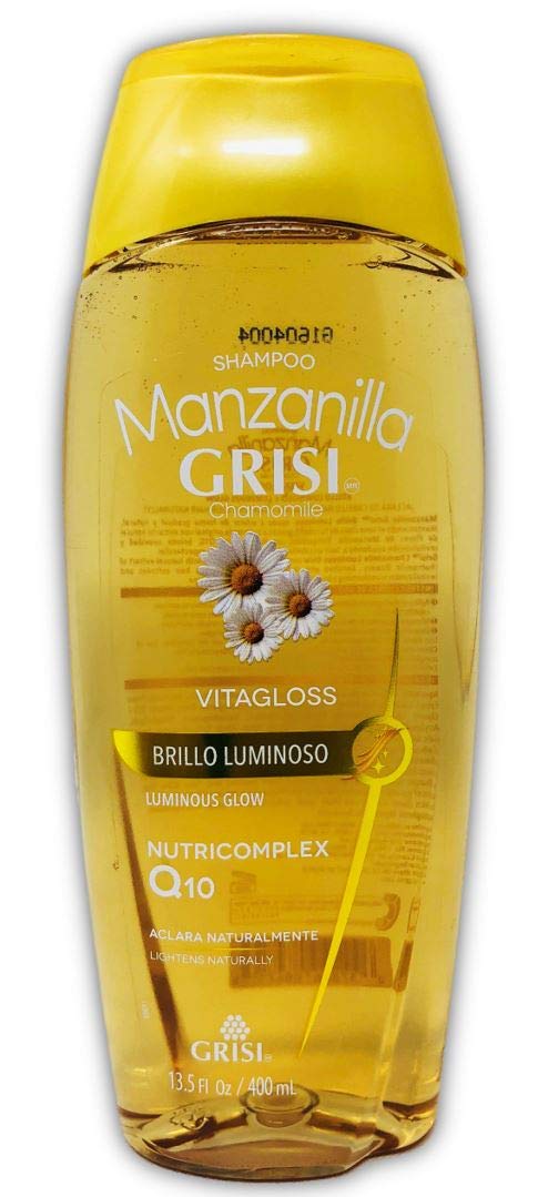 Grisi Manzanilla Shampoo - Chamomile For Thicker, Fuller Hair & Dandruff Relief, 13.5 Fl Oz