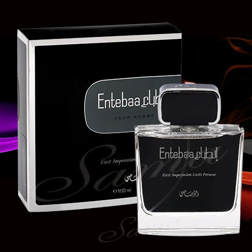 Rasasi Entebaa Men Eau De Parfum 3.4 oz - Long-lasting Fragrance for Men, Ideal for Daily Wear and Special Occasions