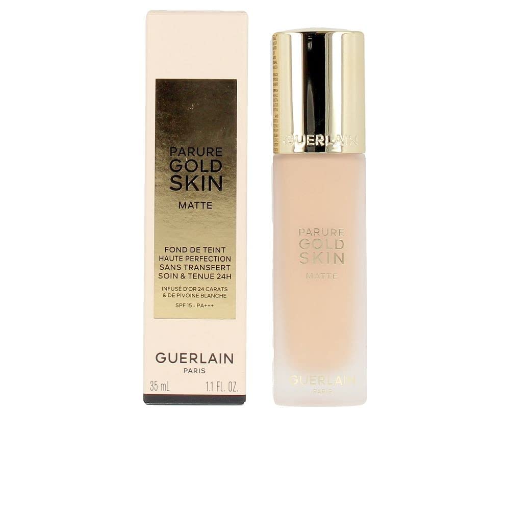 Guerlain Parure Gold Matte Foundation Spf 15 - 1.1 Oz, 24H Wear, No-Transfer, Beige