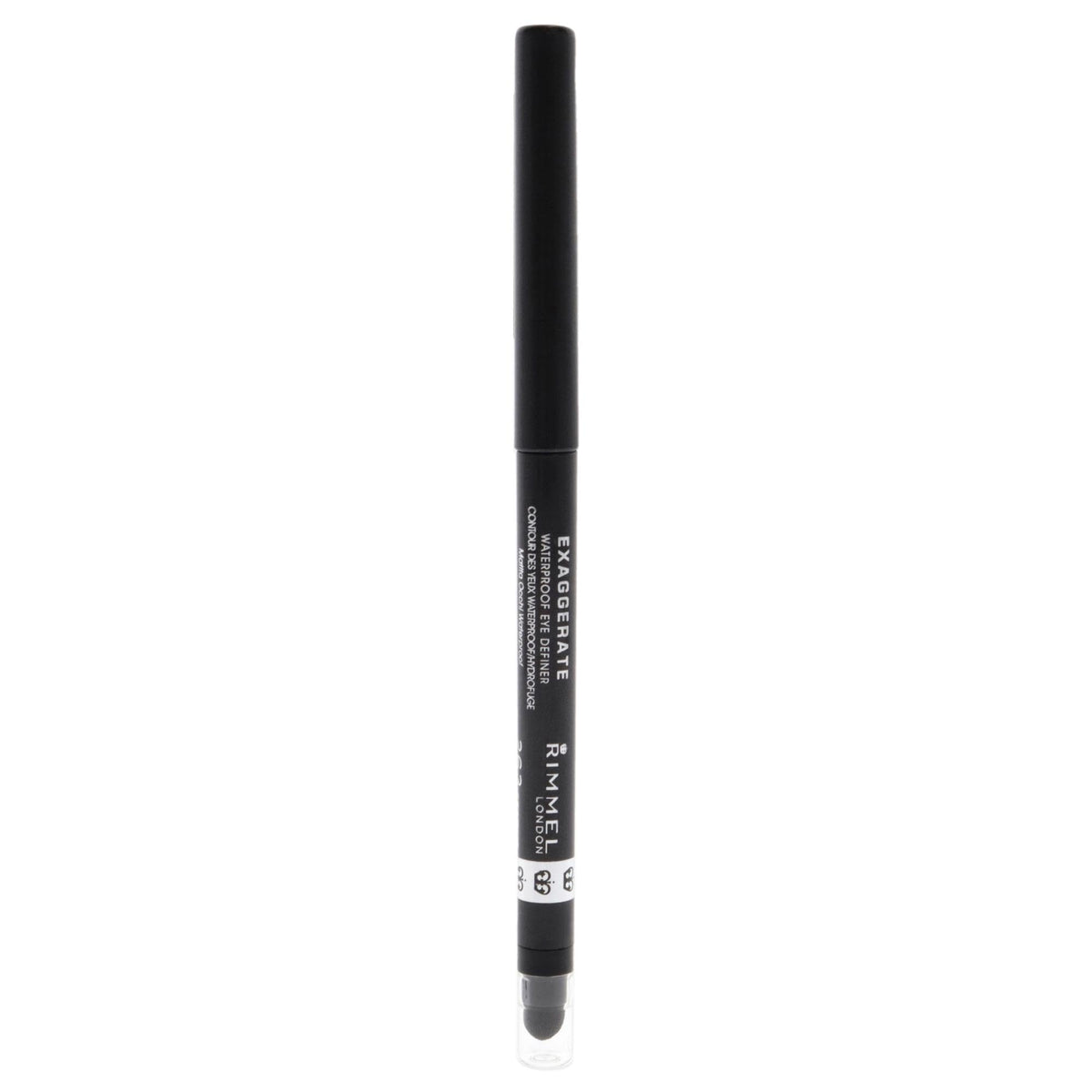 Rimmel London Exaggerate Waterproof Eye Definer Crayon - 263 Starlit Black Eyeliner 0.01 oz