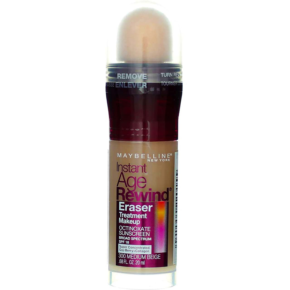 Maybelline Instant Age Rewind Eraser Makeup, Medium Beige, 0.68 Oz, Pack Of 2