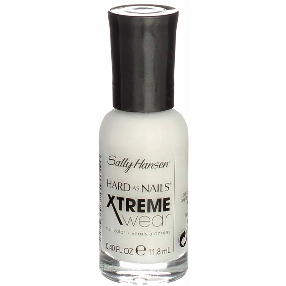 Sally Hansen Hard As Nails Xtreme Wear, White On, 0.4 Oz - Nail Polish (Pack Of 4)