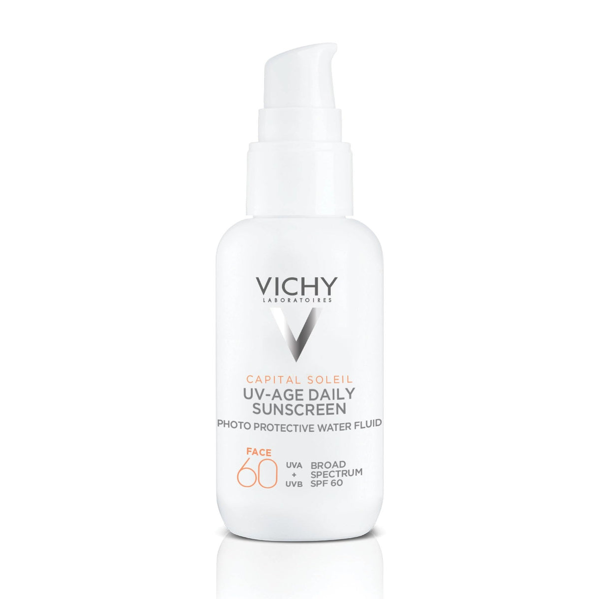 Vichy Capital Soleil Uv-Age Daily Spf 60 - Anti-Aging Sunscreen With Hyaluronic Acid & Vitamin C