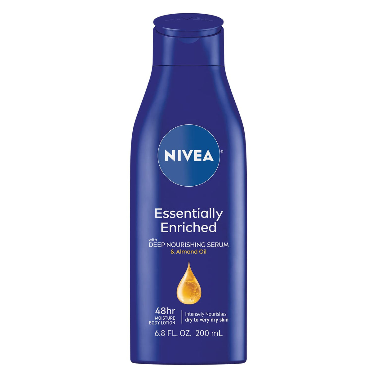 Nivea Essentially Enriched Body Lotion For Dry Skin, 6.8 Fl Oz - Hydrating & Nourishing