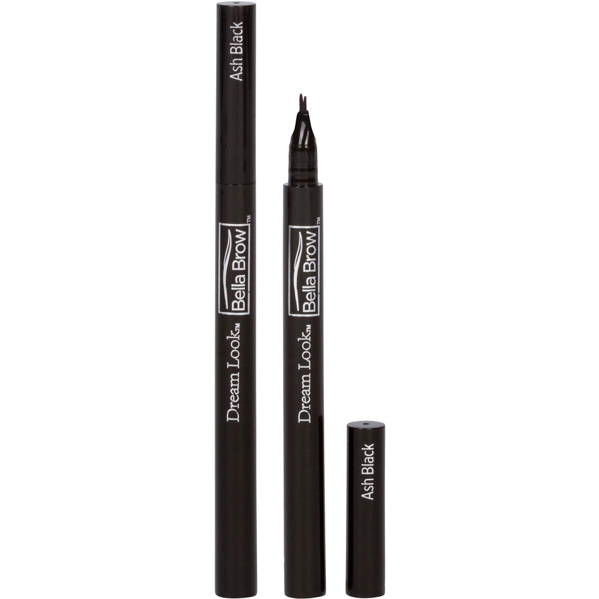 Dream Look Bella Brow Microblading Eyebrow Pen - Ash Black, Waterproof, Smudge Proof, Long Lasting