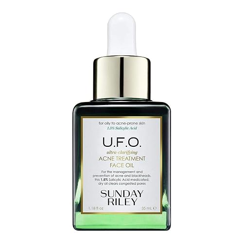 Sunday Riley U.F.O. Acne Treatment Face Oil With Bha & Tea Tree, 1.18 Fl Oz