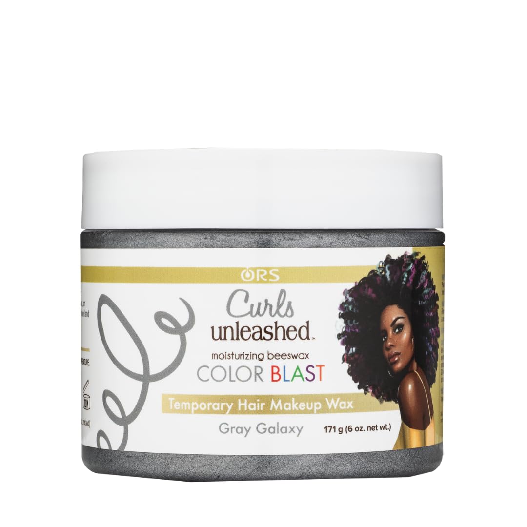 Curls Unleashed Gray Galaxy Hair Wax for Curly Hair, 6 oz - Color Blast Styling Wax