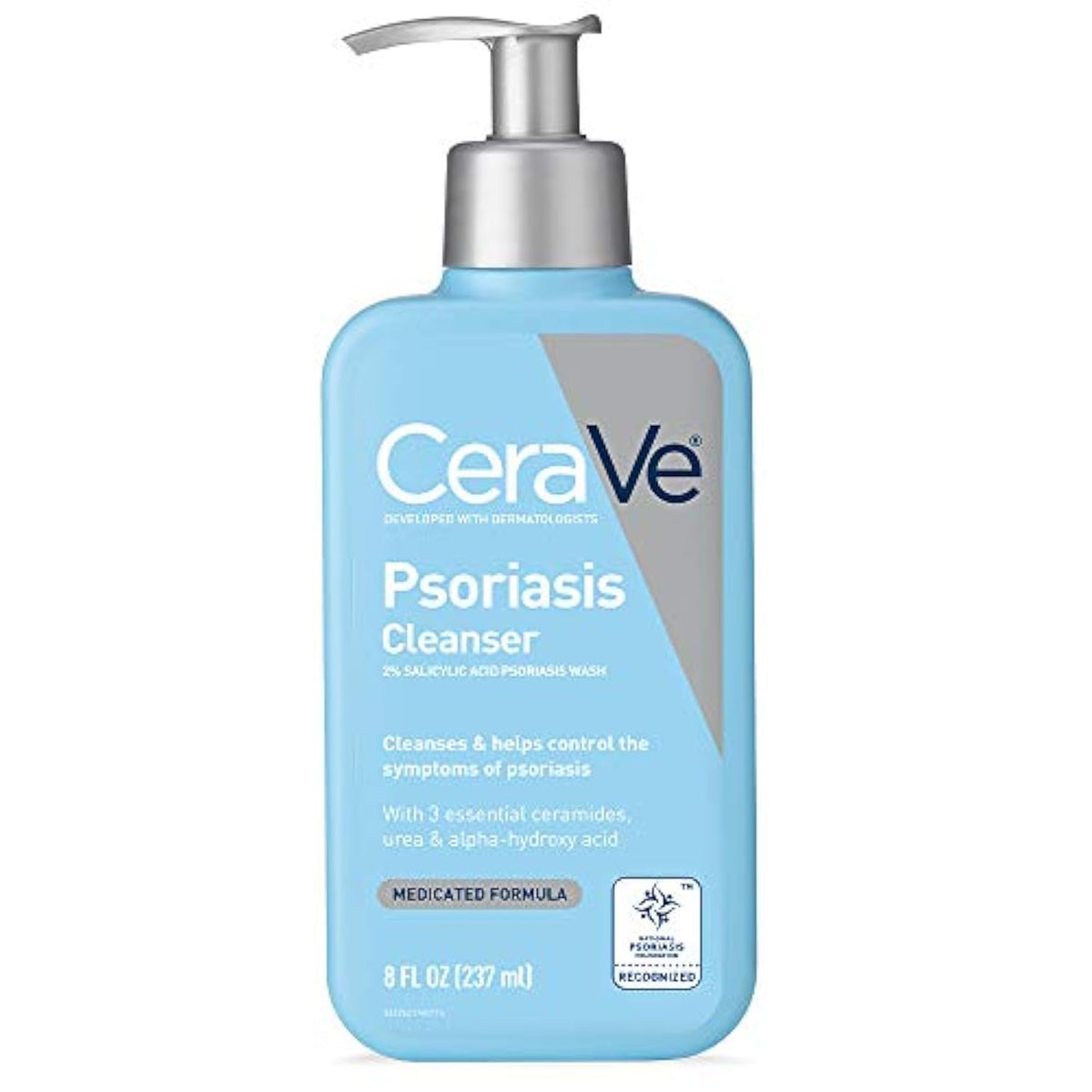 Cerave Psoriasis Cleanser With Salicylic Acid, 8 Fl Oz - Fragrance Free, Itch Relief