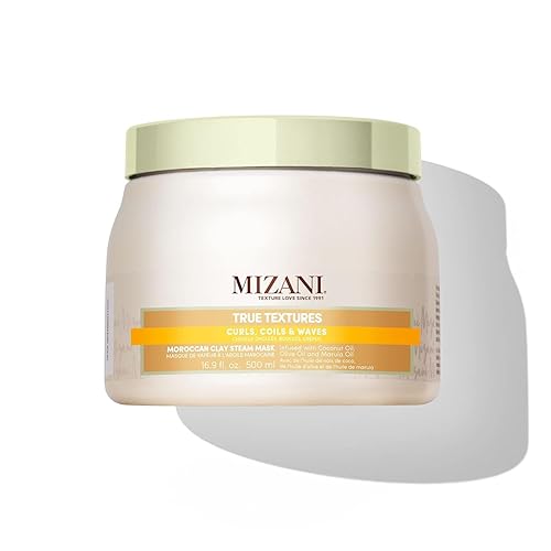 Mizani True Textures Moroccan Clay Steam Mask, 16.89 Fl Oz - Nourishing For Curly Hair