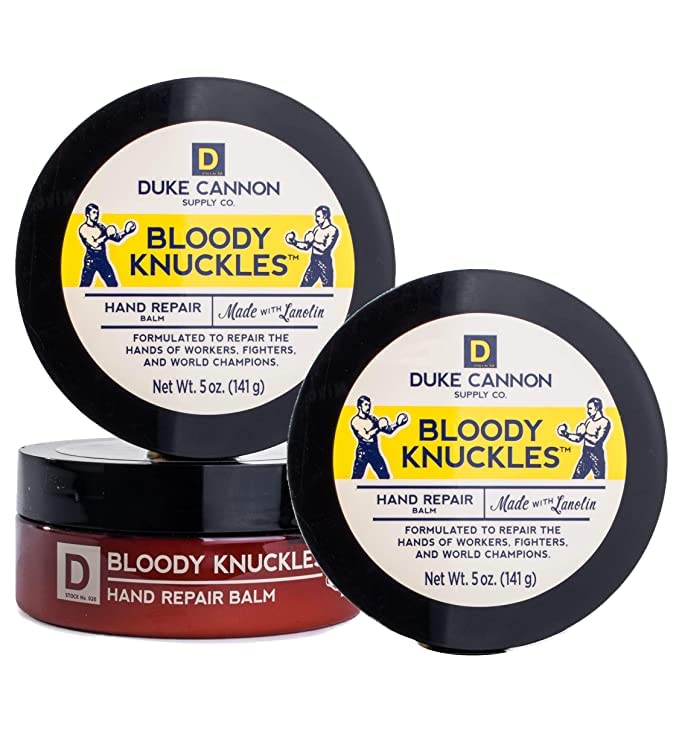 Duke Cannon Bloody Knuckles Hand Repair Balm (Unscented) 5Oz - Multi-Pack For Dry, Cracked Hands