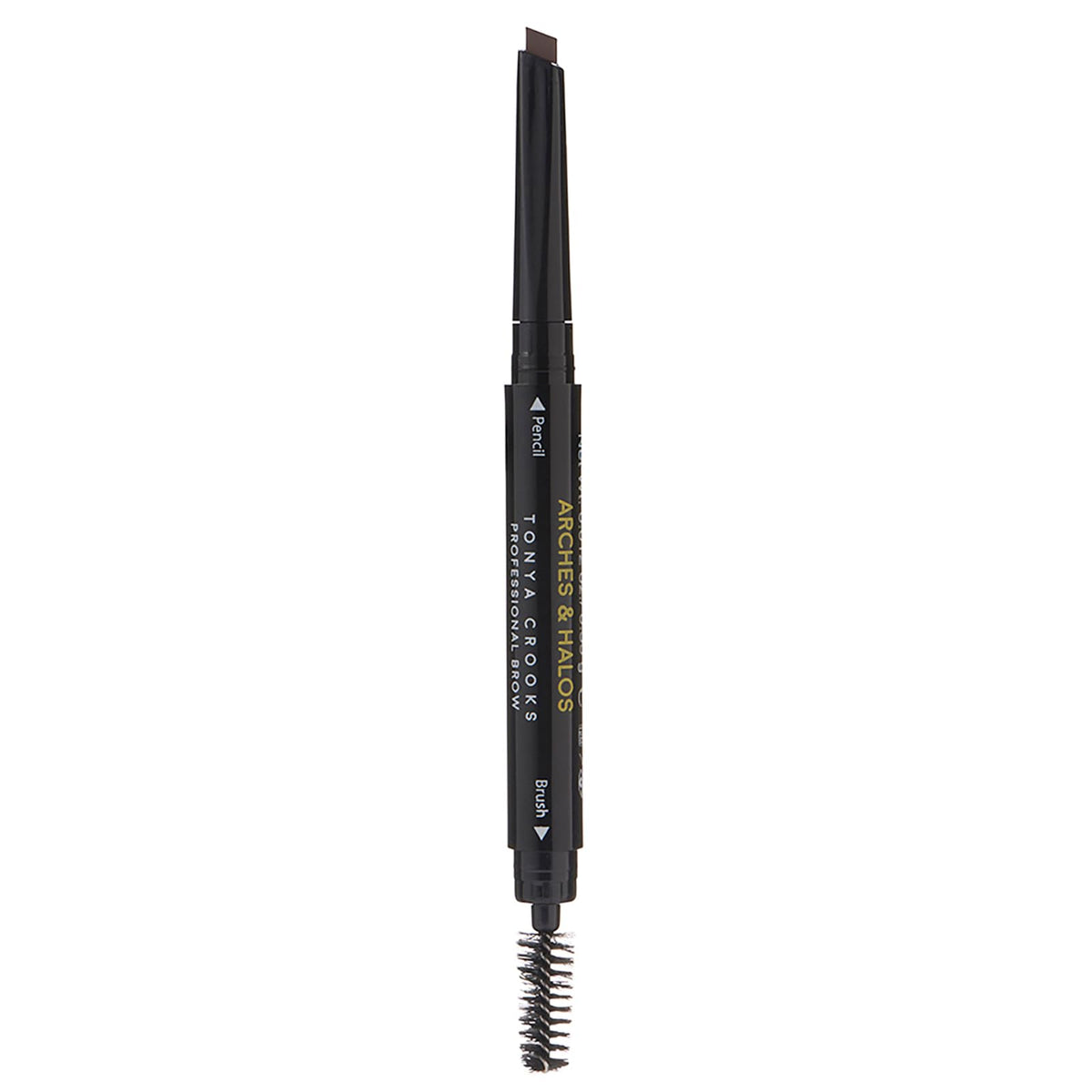 Arches & Halos Dual-Sided Brow Pencil, Mocha Blonde, Angled Brush for Precise Shaping, 0.012