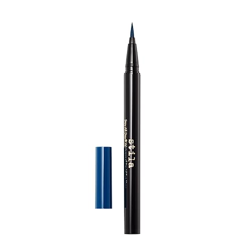 Stila Waterproof Liquid Eye Liner - Smudge-Proof, Transfer-Resistant, Fine Brush Tip, Marine