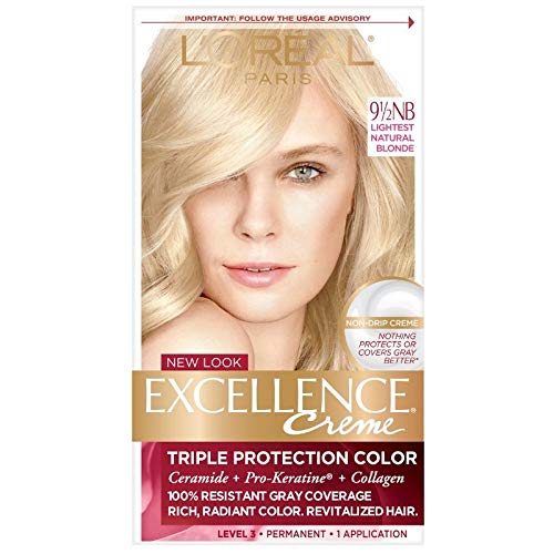 L'Oreal Paris Excellence Creme Hair Color, Natural Lightest Blonde 9 1/2 Nb, 1 Count