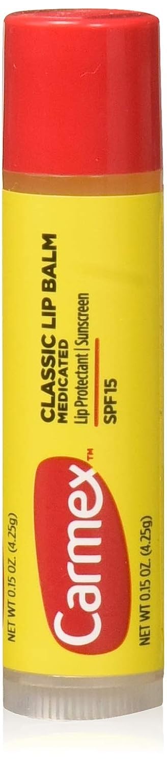 Carmex Classic Lip Balm With Spf 15, Lip Protectant, 0.15 Oz, Clear, Pack Of 1