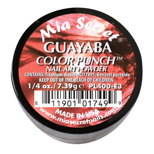 Mia Secret Color Punch Acrylic Powder - Guayaba, Professional Nail Art Supplies