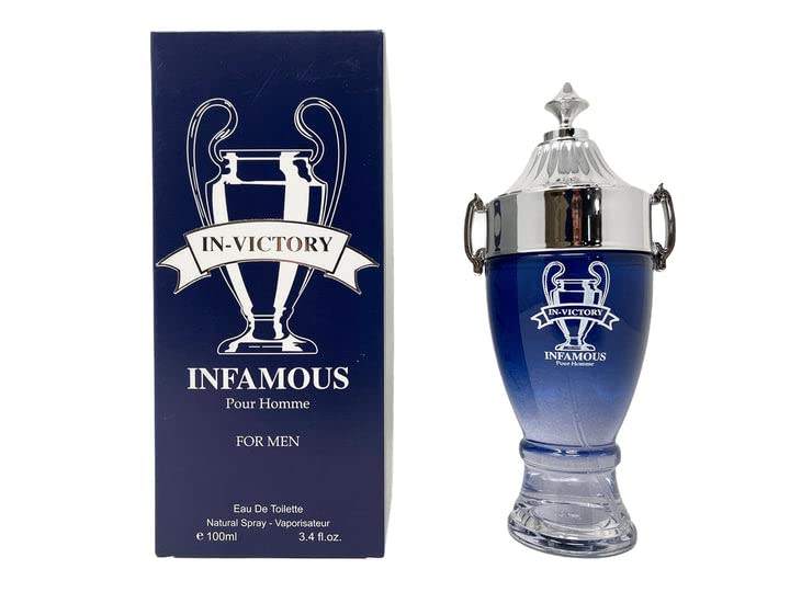 A Center Eau De Toilette For Men, In-Victory Infamous, 3.4 Fl Oz, Long Lasting Fragrance