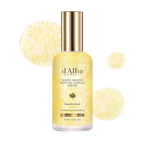 D'Alba Piedmont Truffle Oil Capsule Serum, Vitamin Boost For Luminous Skin, 3.38Fl. Oz.