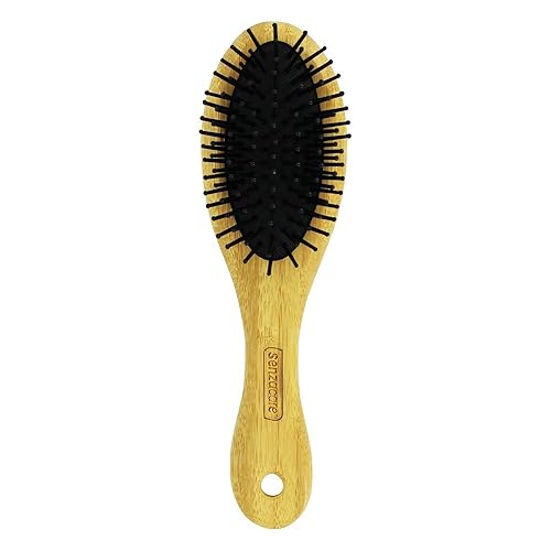 Senzacare Small Bamboo Hairbrush - Eco-Friendly, Gentle On Hair, Perfect For Daily Use