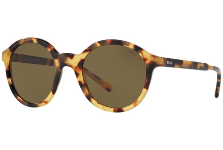 Polo Ralph Lauren Ph4112 Sunglasses - Shiny Spotty Havana Frame, 50/22/140 Size