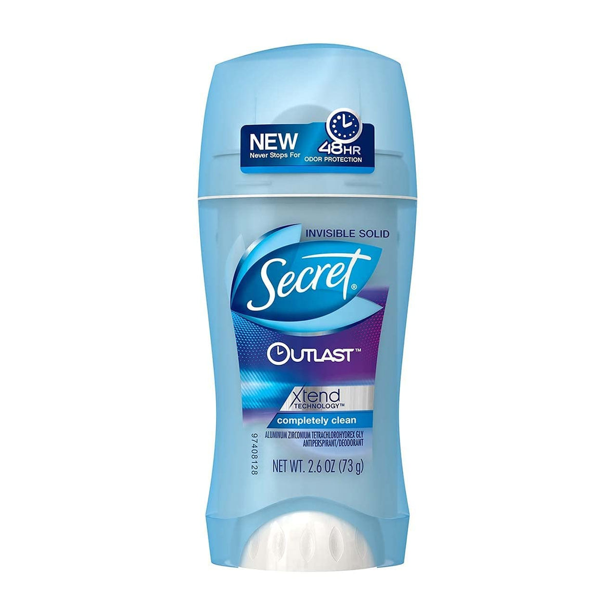 Secret Outlast Xtend Antiperspirant & Deodorant, Invisible Solid, Clean, 2.6 Oz (Pack Of 