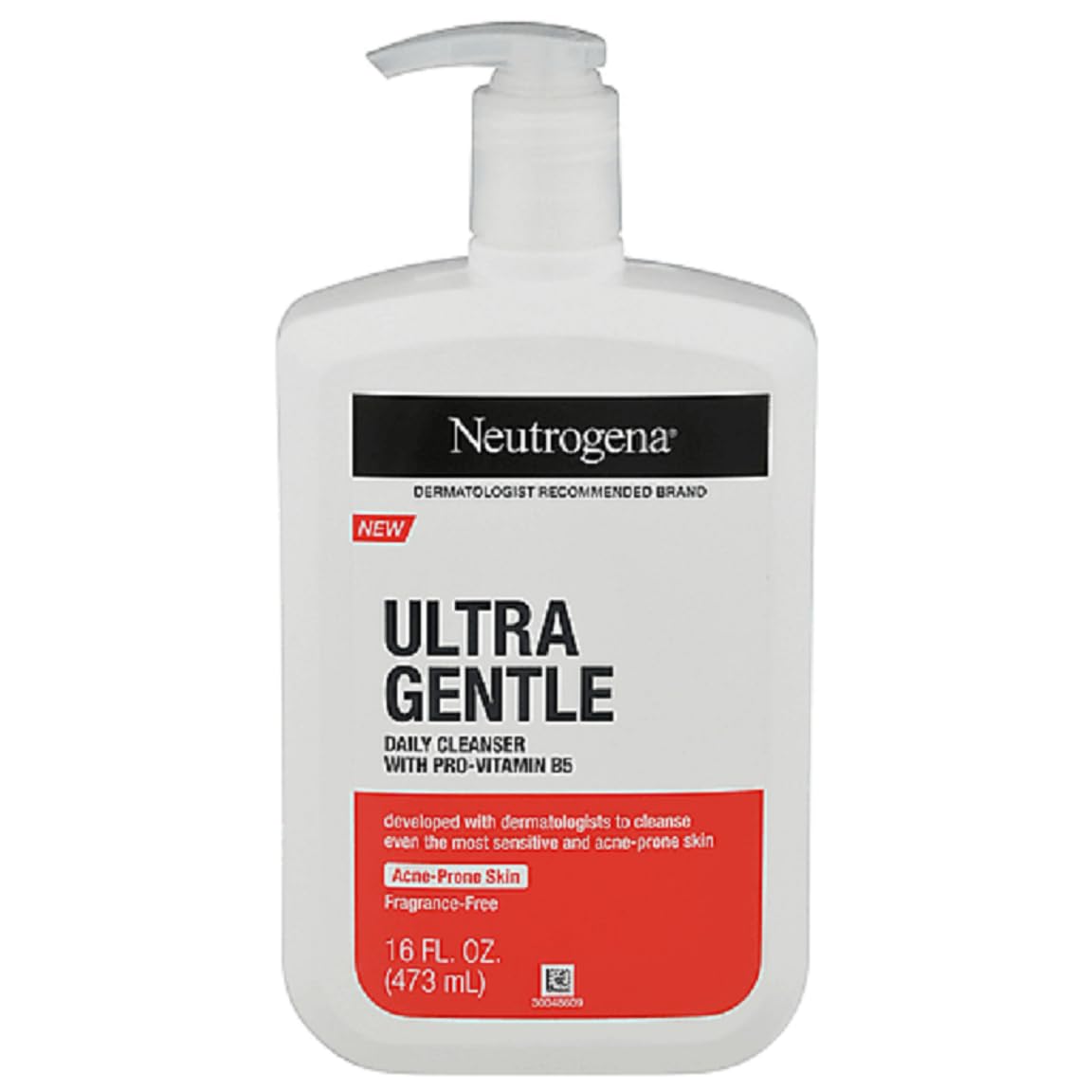 Neutrogena Ultra Gentle Daily Facial Cleanser, Fragrance-Free, 16 Fl. Oz For Sensitive Skin