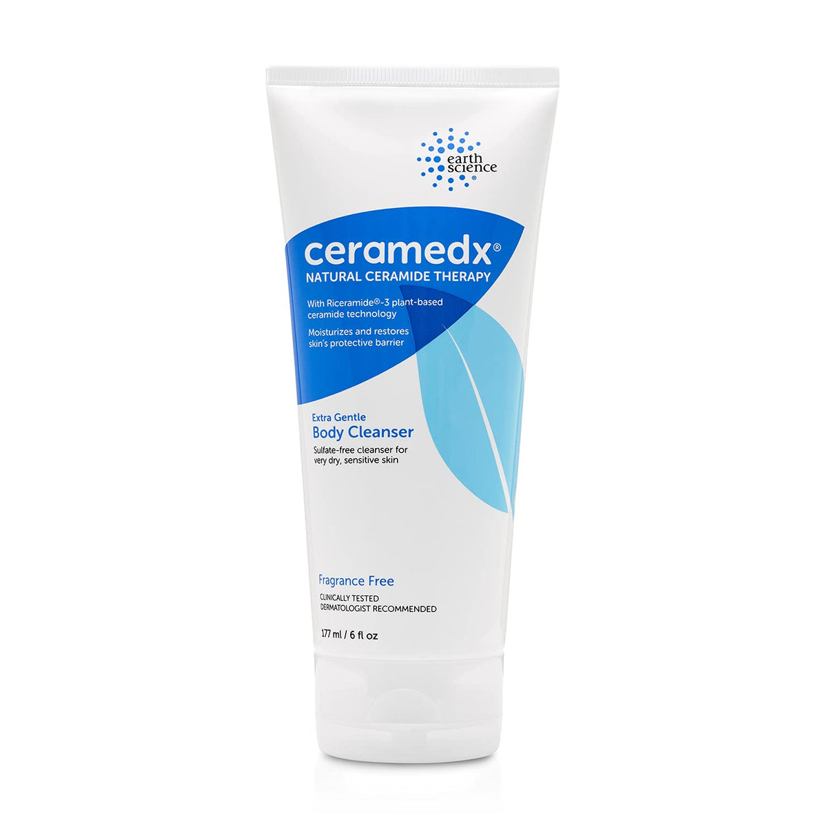 Ceramedx Extra Gentle Body Cleanser For Dry Sensitive Skin | Vegan, Cruelty-Free, Fragrance-Free 6 Fl Oz