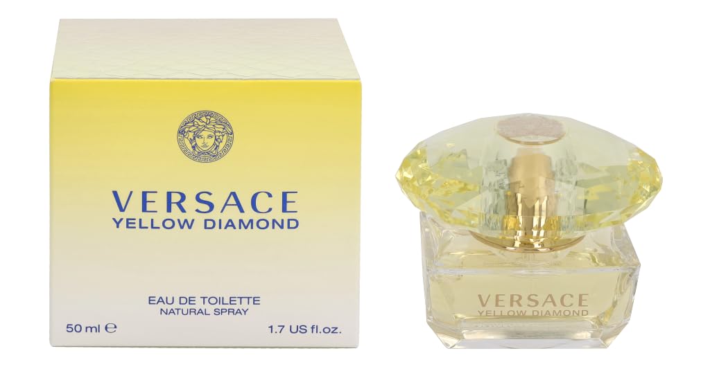 Versace Yellow Diamond Eau De Toilette Spray For Women, 1.7 Fl Oz - Luxury Fragrance