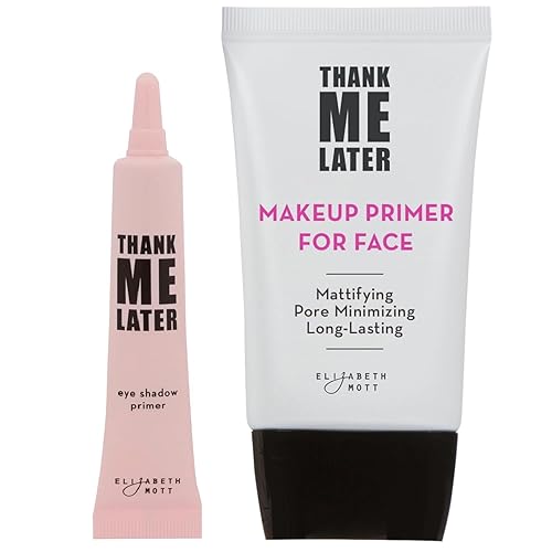 Elizabeth Mott Thank Me Later Eye & Face Matte Primer - Long-Lasting, Oil Control, Pore Minimizer