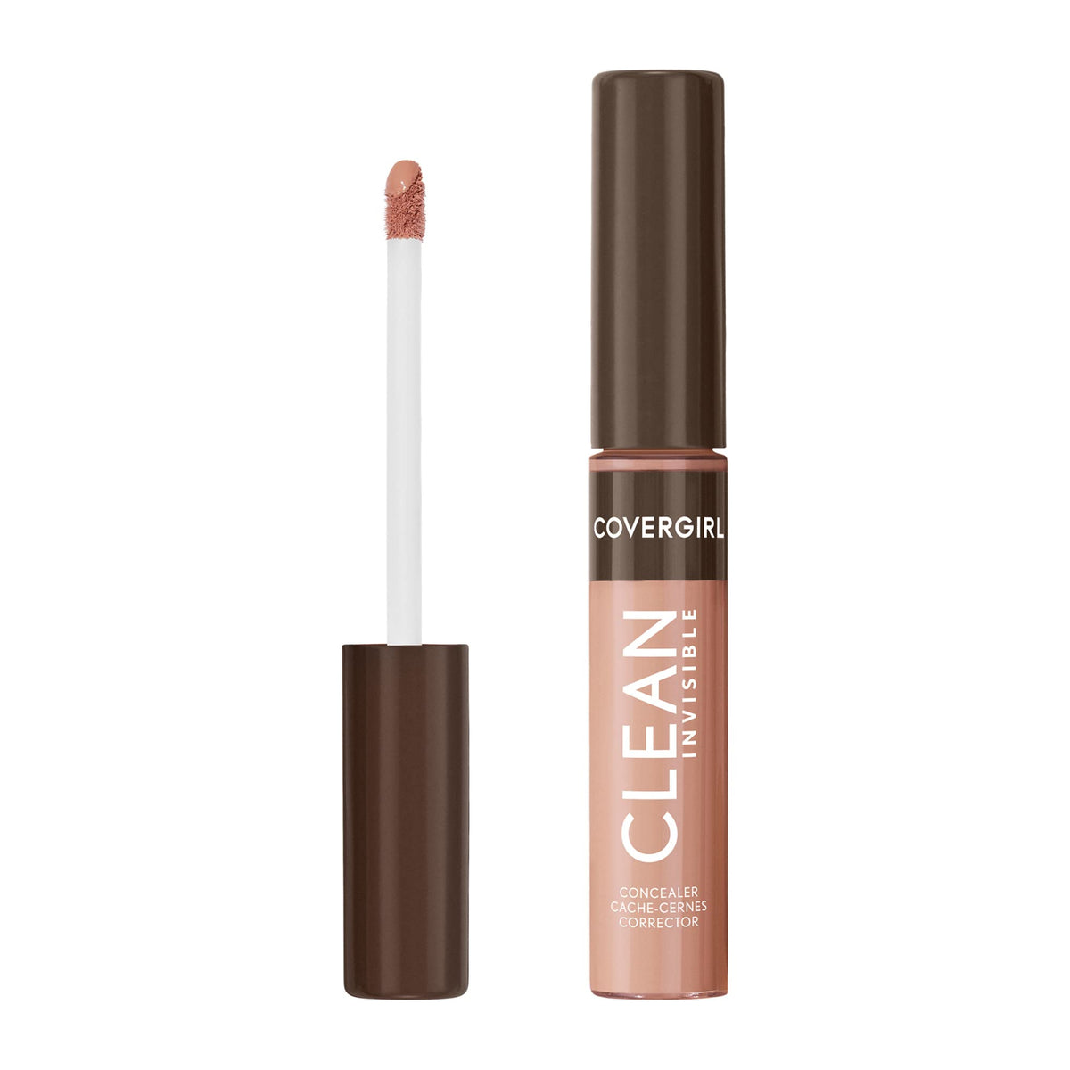 Covergirl Clean Invisible Concealer, Lightweight Hydrating Vegan, Natural Beige 140, 0.23Oz