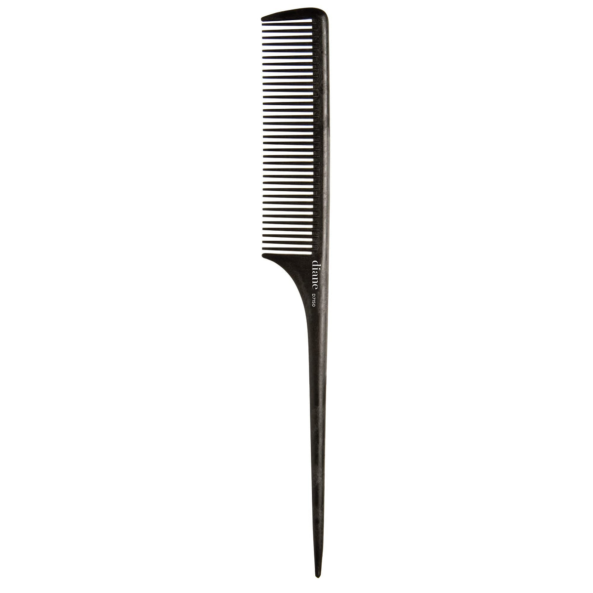 Diane Black Tail Comb - 1 Count, Durable Styling Tool for Smooth Hair Management