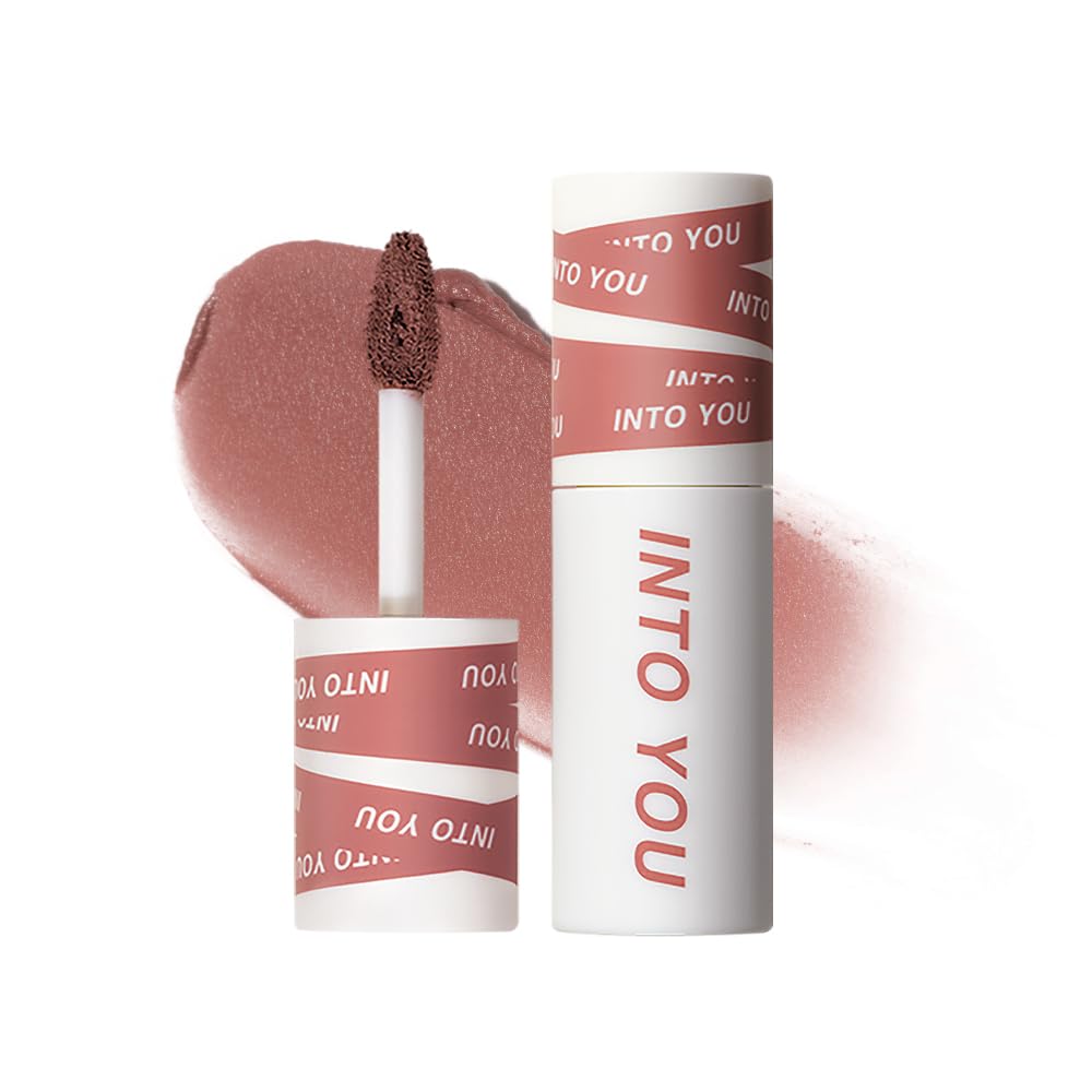 Into You Matte Lipstick Em11 - Waterproof, Long Lasting, Dual-Use For Lips & Cheeks, Nude Color