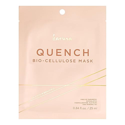 Karuna Skin Quench Biocellulose Facial Mask - Hydrating, Cooling, Anti-Aging, 1 Count