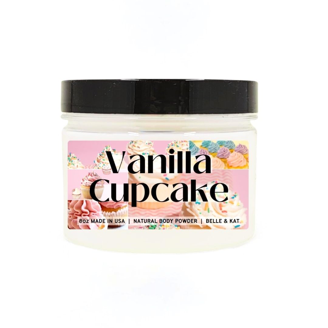 Generic Scented Vanilla Cupcake Body Powder, Talc-Free Perfume Dusting Powder, 8Oz Made In Usa