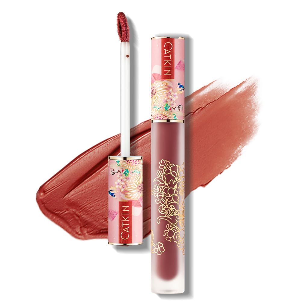 Catkin C18 Semi Matte Liquid Lipstick - High Pigment, Waterproof, Long Lasting, Moisturizing