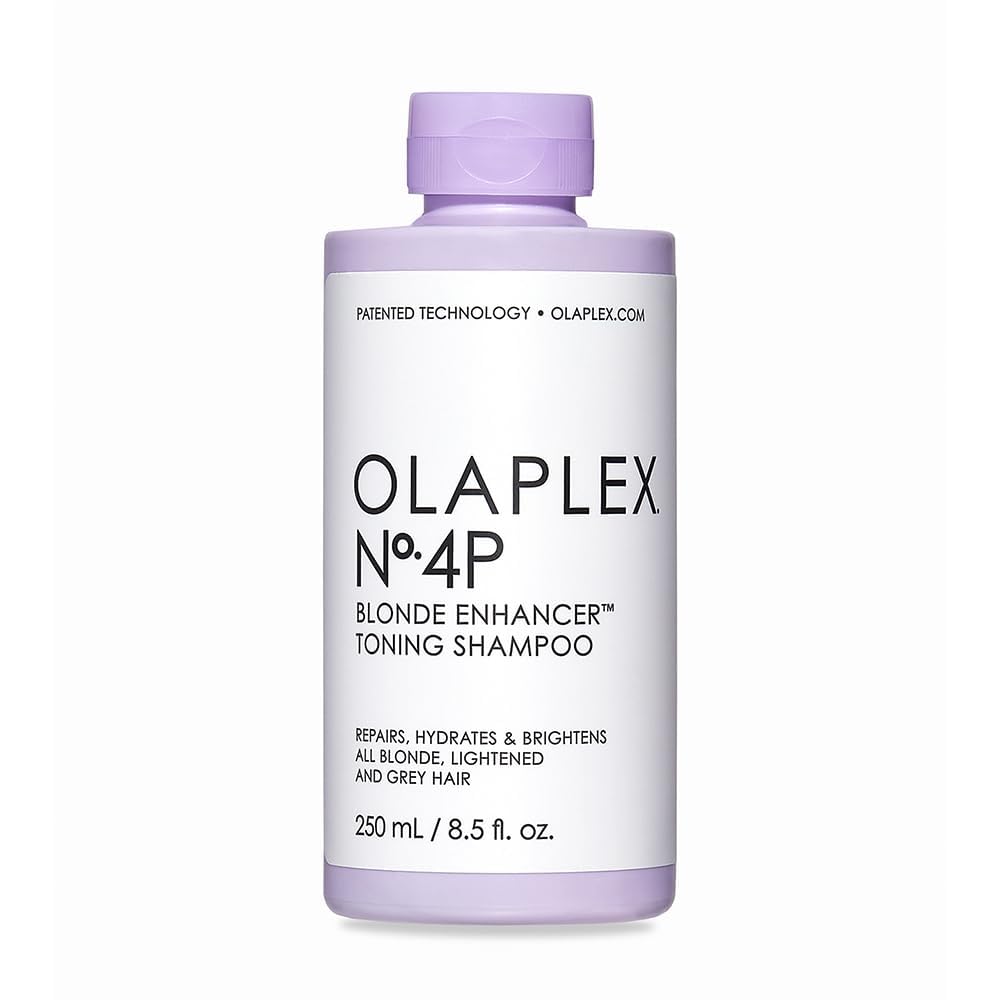 Olaplex No. 4P Purple Toning Shampoo - Repairs, Hydrates & Brightens Blonde & Grey Hair, 8.