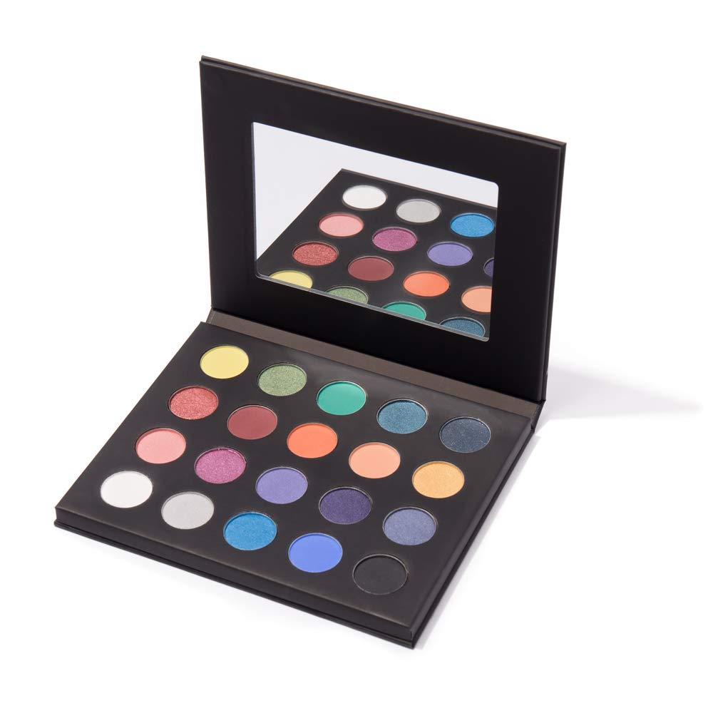 Ms Glamour 20 Colors Eyeshadow Palette - Vegan, Cruelty-Free, Matte & Shimmer Makeup Kit