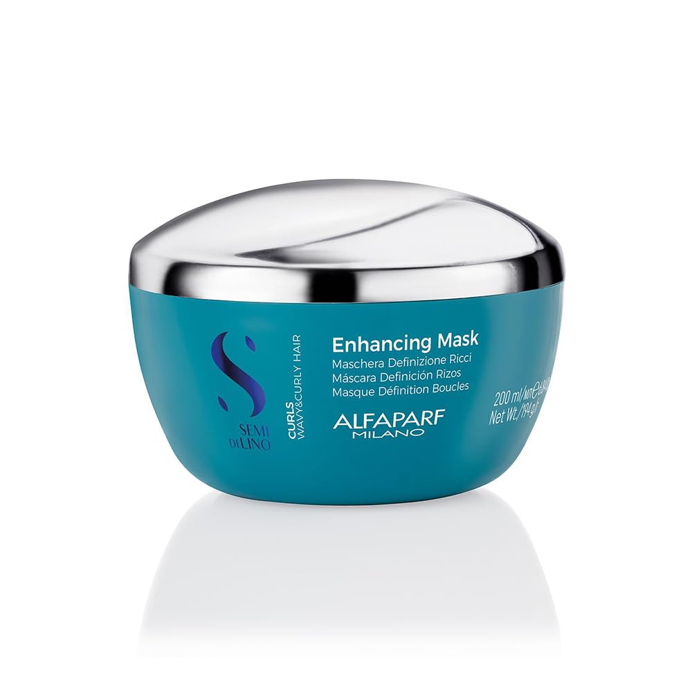 Alfaparf Milano Semi Di Lino Curls Enhancing Mask for Wavy and Curly Hair  Hydrates and Nourishes  Reduces Frizz  Protects Ag