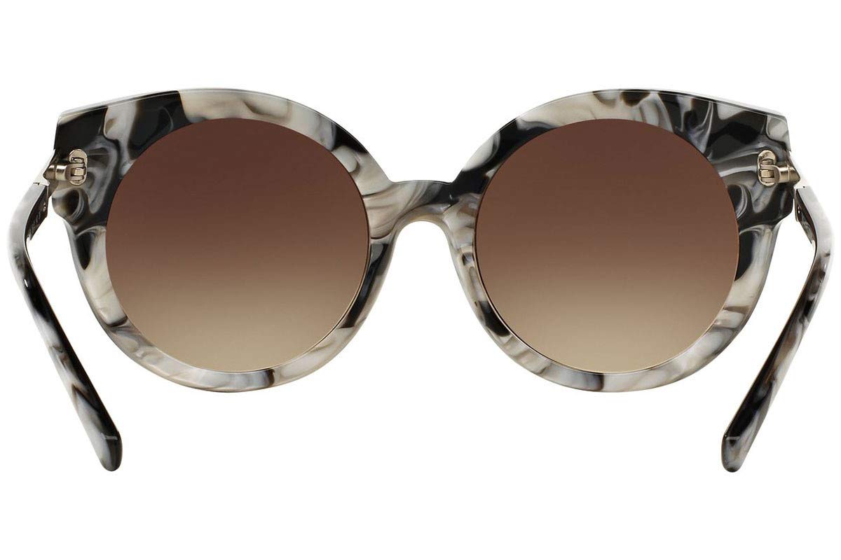 Michael Kors Adelaide 1 Sunglasses Metallic Black Marble Smoke Gradient 55Mm