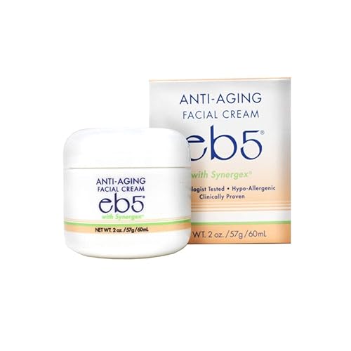 Eb5 Facial Cream 2 Ounce - Hydrating Moisturizer For Healthy Skin, Anti-Aging Formula