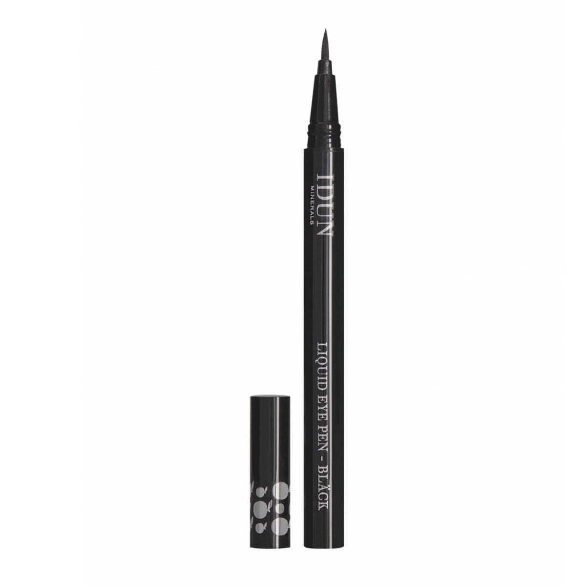 Idun Minerals Liquid Eye Pen - Matte Black, Long-Wearing, Felt-Tip Applicator, 0.02 Oz