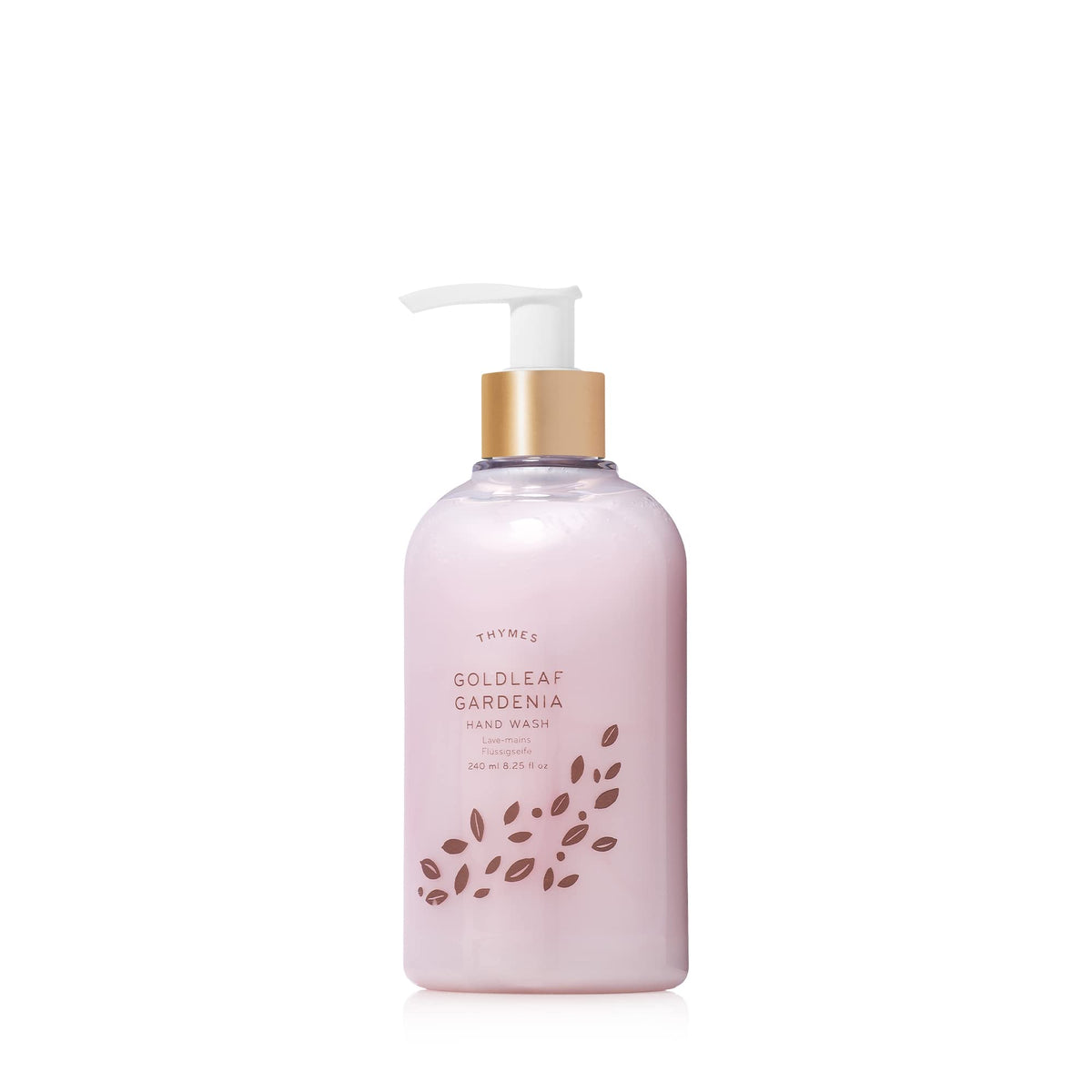 Thymes Goldleaf Gardenia Hand Wash Soap - Moisturizing With Glycerin & Aloe Vera, 8.25 Oz