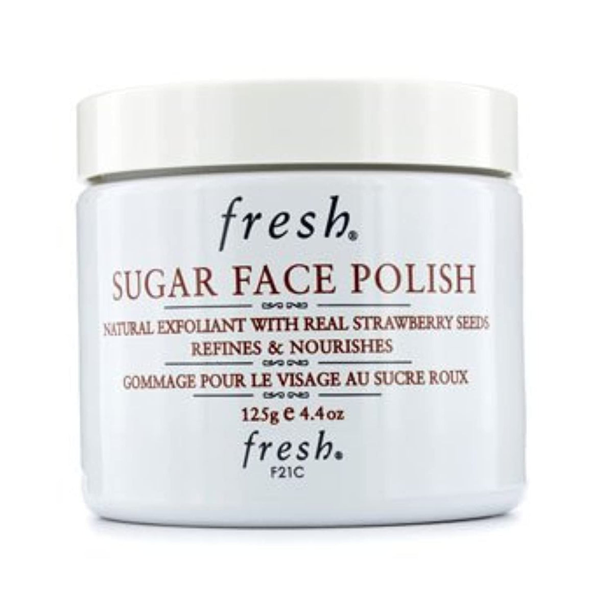 Fresh Sugar Face Polish - Exfoliating Scrub, 4.2 Oz, Clear, Hydrating Skin Care