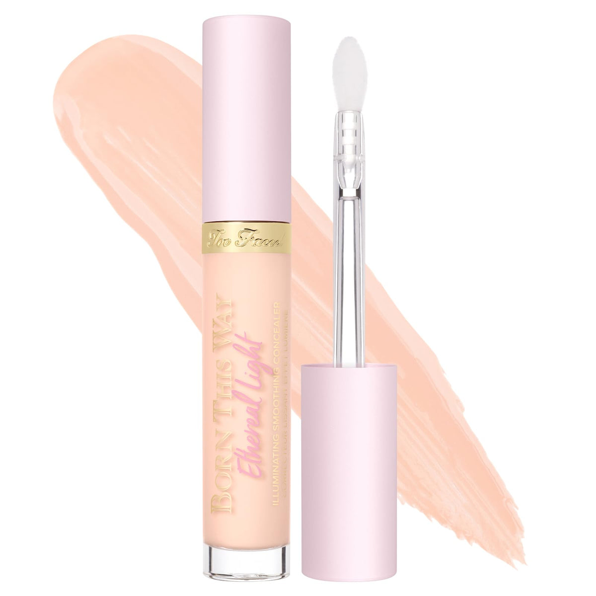 Too Faced Born This Way Concealer - Ethereal Light, Waterproof, Hyaluronic Acid, 0.17 Fl Oz, Oat