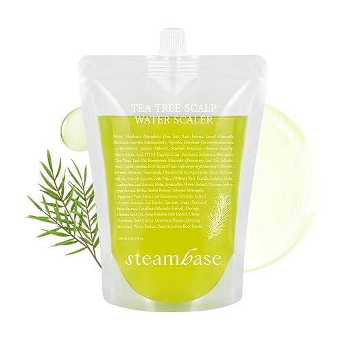 Steambase Tea Tree Scalp Water Scaler - Exfoliator For Itchy, Oily Hair, 16.9 Fl