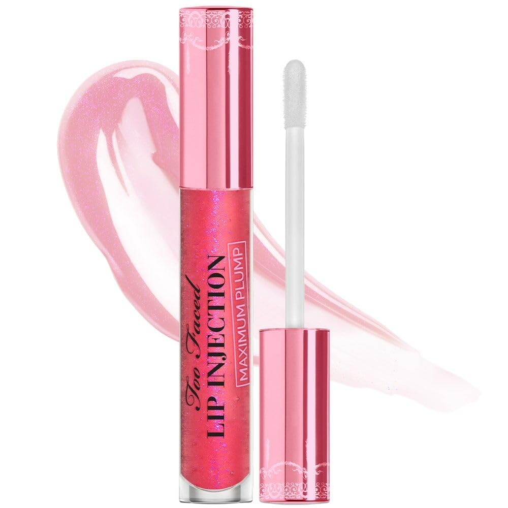 Too Faced Lip Injection Maximum Plump Gloss - Hydrating Lip Plumper, 0.14 Fl Oz, Yummy Bear