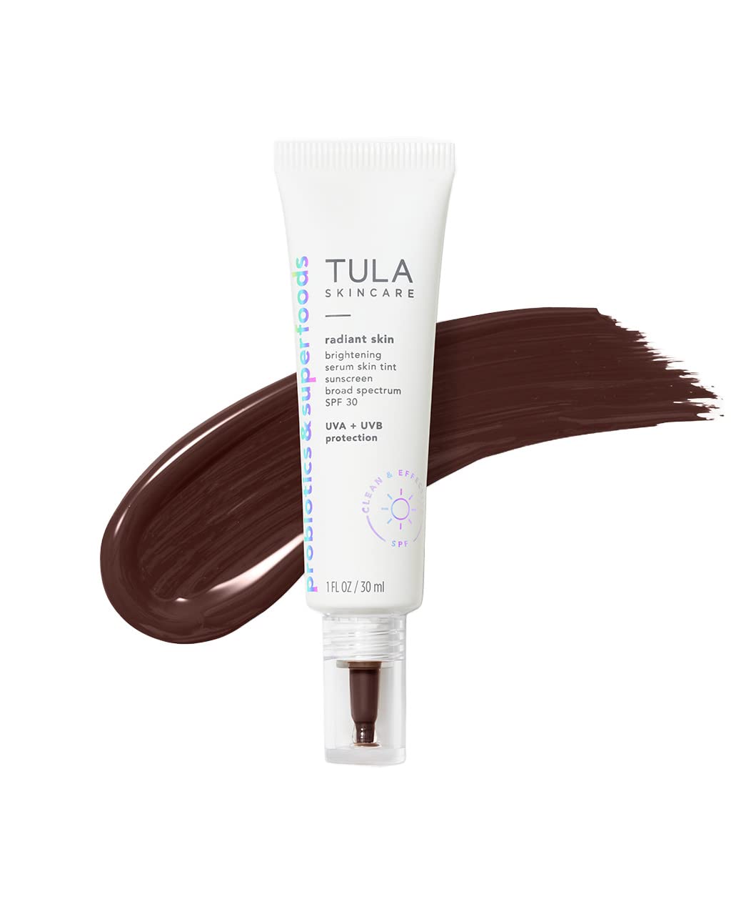 TULA Radiant Skin Brightening Serum Tint SPF 30 - Shade 29, 1 Fl Oz, Tinted Sunscreen