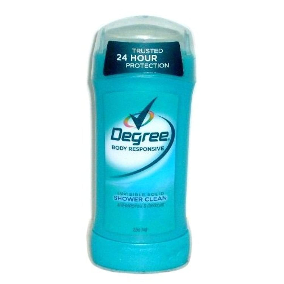 Degree Women Invisible Solid Deodorant, Shower Clean, 2.60 Oz - Antiperspirant, Blue